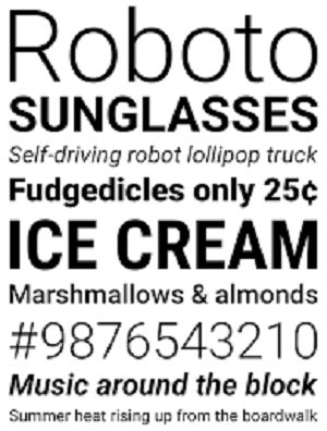 download google roboto font.